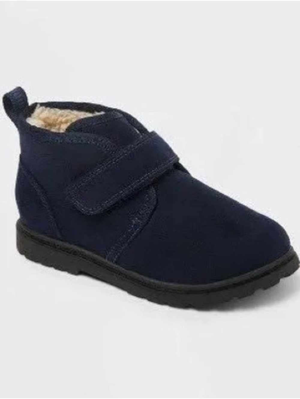 New Cat & Jack Magnus Toddler Boy Ankle Boots Size 12 Navy Blue